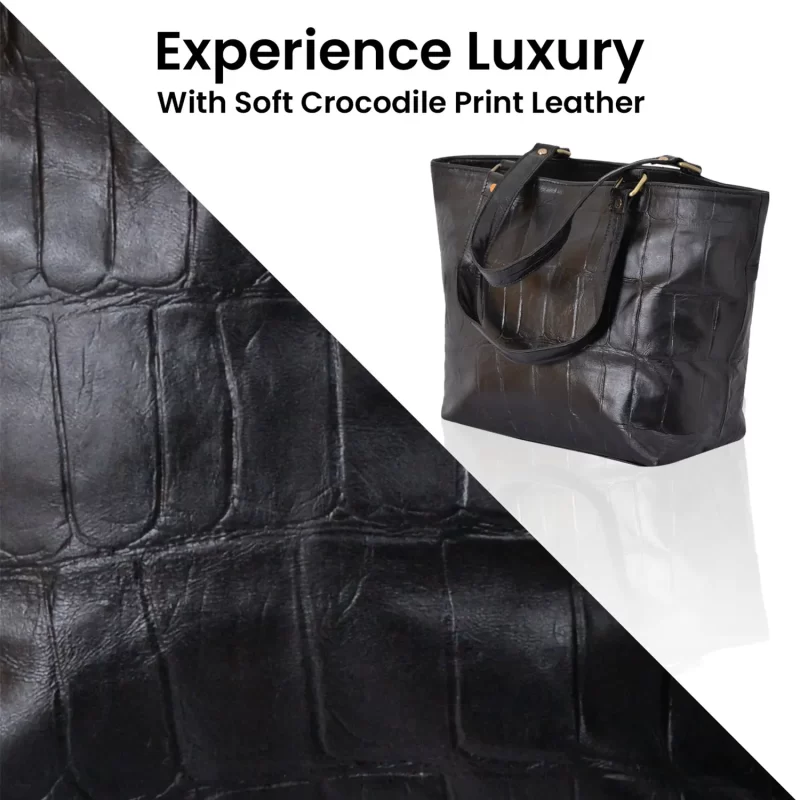 Genuine Leather Medium Tote Bag for Women